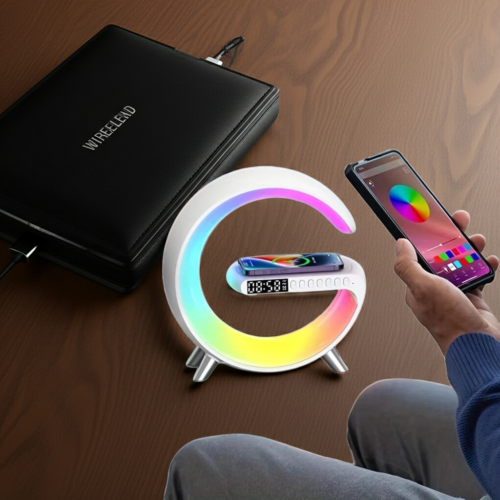 G Wireless Charger Stand Wecker Bluetooth Lautsprecher