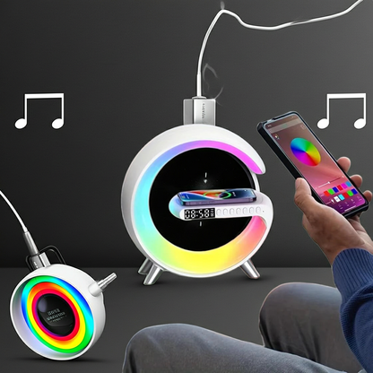 G Wireless Charger Stand Wecker Bluetooth Lautsprecher