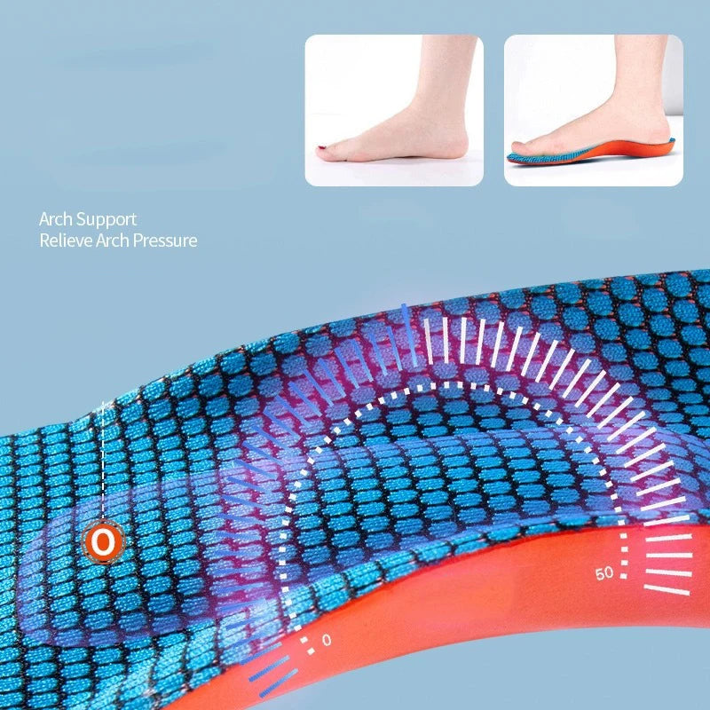 Orthopädische Einlegesohlen für Plattfüße und hohe Fußgewölbeunterstützung