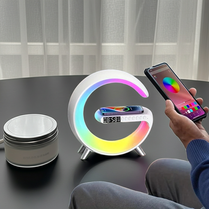 G Wireless Charger Stand Wecker Bluetooth Lautsprecher