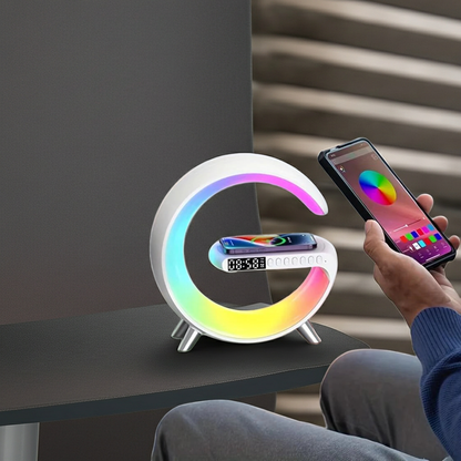 G Wireless Charger Stand Wecker Bluetooth Lautsprecher