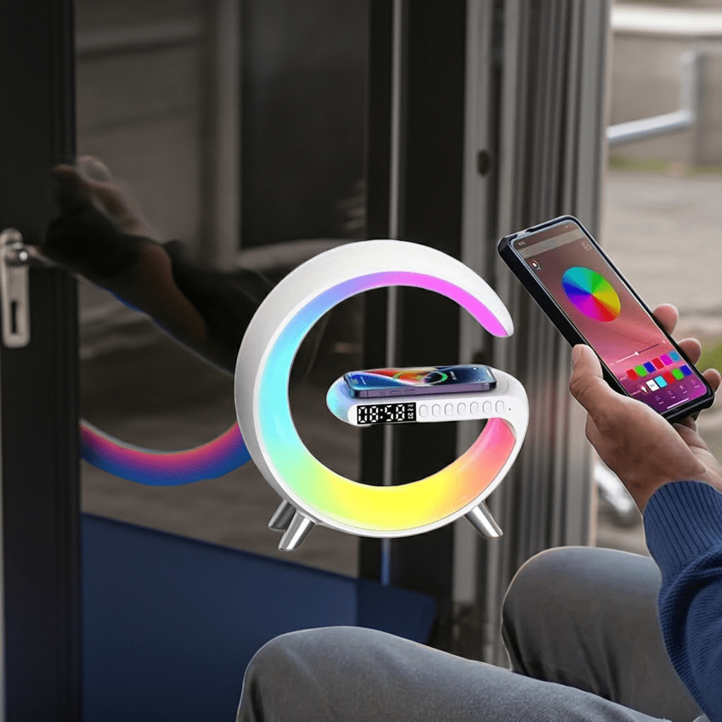 G Wireless Charger Stand Wecker Bluetooth Lautsprecher - Needz - MarktG Wireless Charger Stand Wecker Bluetooth Lautsprecherproduct_na