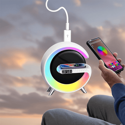 G Wireless Charger Stand Wecker Bluetooth Lautsprecher - Needz - MarktG Wireless Charger Stand Wecker Bluetooth Lautsprecherproduct_na