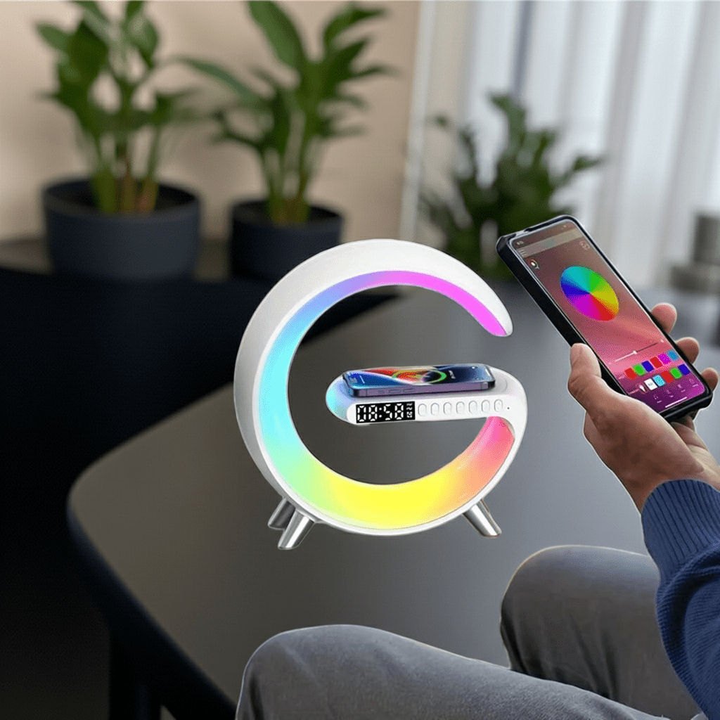 G Wireless Charger Stand Wecker Bluetooth Lautsprecher - Needz - MarktG Wireless Charger Stand Wecker Bluetooth Lautsprecherproduct_na