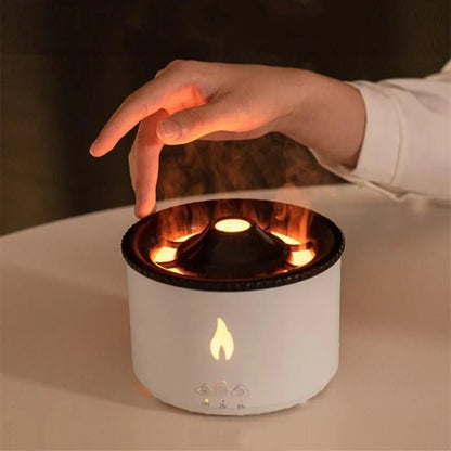 Luftbefeuchter Elektrischer Aroma - Diffusor für ätherische Öle mit Flammenlampe - Needz - MarktLuftbefeuchter Elektrischer Aroma - Diffusor für ätherische Öle mit Flammenlampeproduct_na